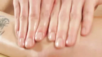 Young Dominik Black oiled massage and deepthroat blowjob