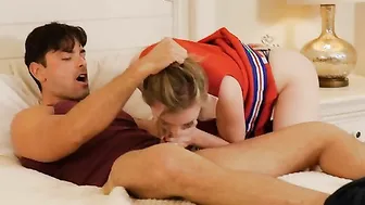GraceGreen's Petite Natural Boobs Bounce While Fucked Hard