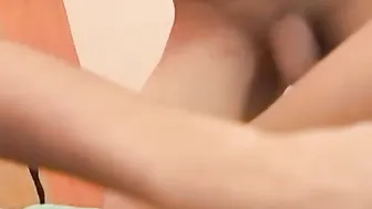 Facialized twink enthused with raw cock penetration
