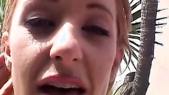 Adorable barely legal skank adores rim jobblow job and a stunning plowed