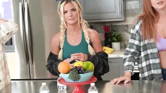 Guy has to fuck hot teens to get a room