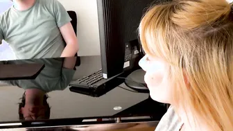 Interviewed porn video – Interviewed teen tricked into sucking nerd dick