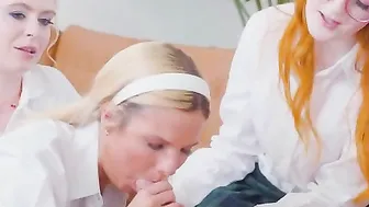 Not So Innocent Schoolgirls Share Cock