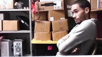 Bearded porn video – Skinny black thief bareback screwed by horny officer