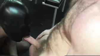 Amazing fetish fuck with two big massive guys in dungeon