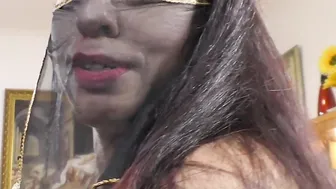 Arabic vixen makes big cock cum after POV blowjob
