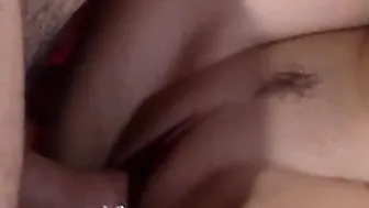 Big Boobed dark hair deepthroating penis and gets her twat devastated