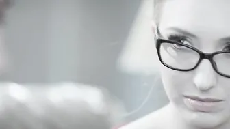 Choke porn video – Nerd girl gets choked while fucked rough