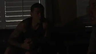 Milf Mikki Lynn fucking inside the ottoman with her titties