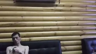 Muscle Cock skinny guy fucking the waittress