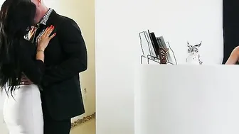 Charisma Cappelli fucking inside the office with her innie twat