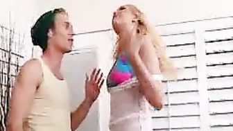 Vanessa Cages Kitchen Seduction