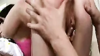 Luna C. Kitsuen fucking inside the counter with her piercings