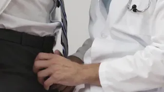 Tattooed doctor Wesley Woods drilled by fellow Michael Roman