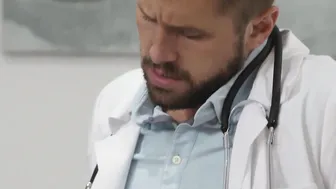 Tattooed doctor Wesley Woods drilled by fellow Michael Roman