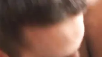 Straight dude Ryan gets blown hard and cummed on