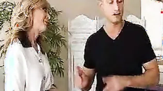 Nina Hartley fucking into the living room with her blue eyes