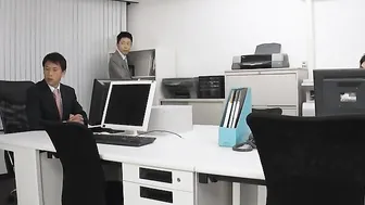Luke Ichinose shows the whole office how much she likes to plowed