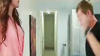 Kenzie Vaughn fucking inside the bedroom with her innie snatch