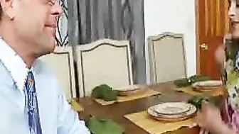 Petite Blonde Bombshell Kennedy Nash Fucked Hard On Table With Big Dick