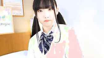 Rin Nanba comes back into a adorable uniform to performance off her sweet unshaved snatch