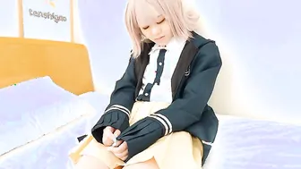 beauty Saeko Ishiki comes to view us with a adorable cosplay