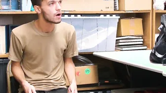 Young perp anally banged by an officer with a big dick