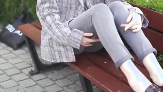 Public Outdoor Asian Teen Foot Fetish