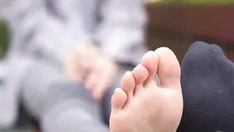 Public Outdoor Asian Teen Foot Fetish