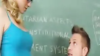 Head of the Class Professor Steyer Fucks AllAmerican Cheerleader Ashley Adams at Math Office