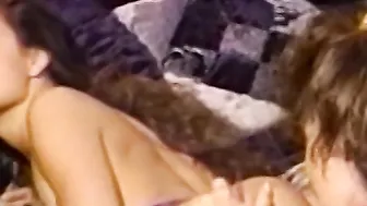 Beautiful lesbians fingering asses and pussies with power