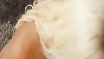 Blonde Jacky Joy fucking inside the couch with her average body