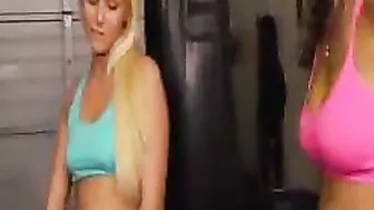 Sweat and Seduction Holly Michaels and Vanessa Cages Gym Rendezvous