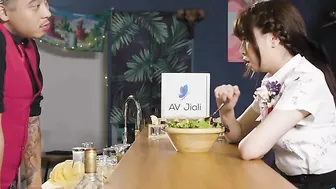 Freshly graduated Oriental 18 year old Ranako getting screwed deepthroat