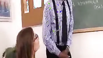 Sasha Swift Seduces Teacher Michaels in the Classroom