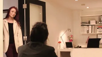 Busty lesbian milf fingering secretary