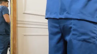 Masseur dude relaxing in associates ass