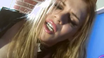 Dirty TS Cop Jesse Gets Nasty with a Butt Plug and Cuffs on Her Dick