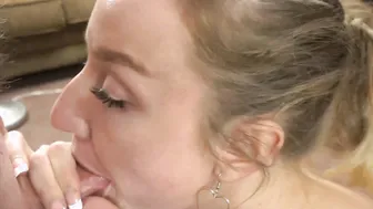 ChickPass - Blonde teen Sasha Sutherland goes down on a hard dick