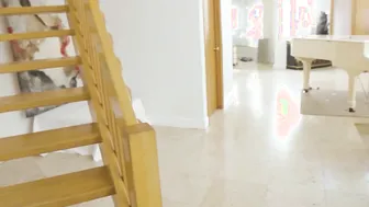Petite teen and BFFs playing on big cock