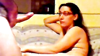 Milf Sucks cock deepthroat
