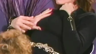 Vintage blonde lesbian Fallon eats her lovers juicy pussy