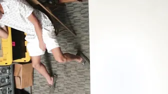 Handsome perp swallows and takes security guard BBC in ass