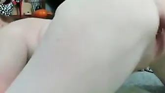 Hot Redhead gets fucked by her dildo machine 2