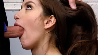 Small tits teen paid with deepthroat