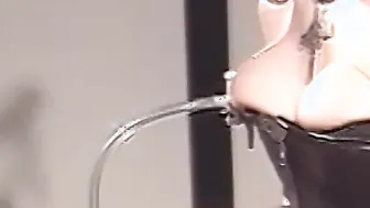 Stunning babe moans during hardcore lesbian BDSM session