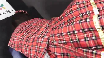 Slides porn video – Yotuba Kawai slides on her idol outfit and getting her cunt licked and fingers