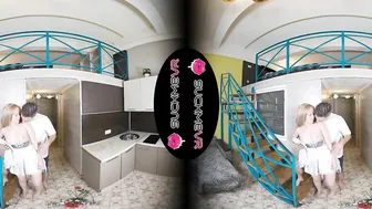 Eva Barbie plays Juliet as her Romeo takes her from behind into VR