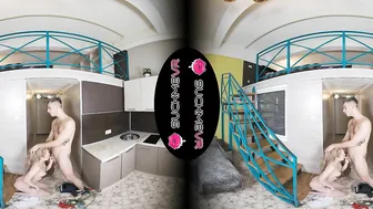 Eva Barbie plays Juliet as her Romeo takes her from behind into VR