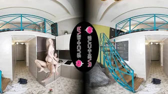 Eva Barbie plays Juliet as her Romeo takes her from behind into VR
